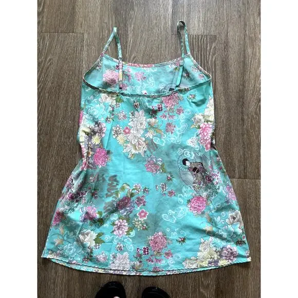 2005 Aqua Floral Slip Inspired by Phoebe Halliwell on Charmed - Picture 5 of 8